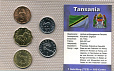 Танзания, 1977-1988, 5c-1 Шиллинг,  набор в запайке-миниатюра